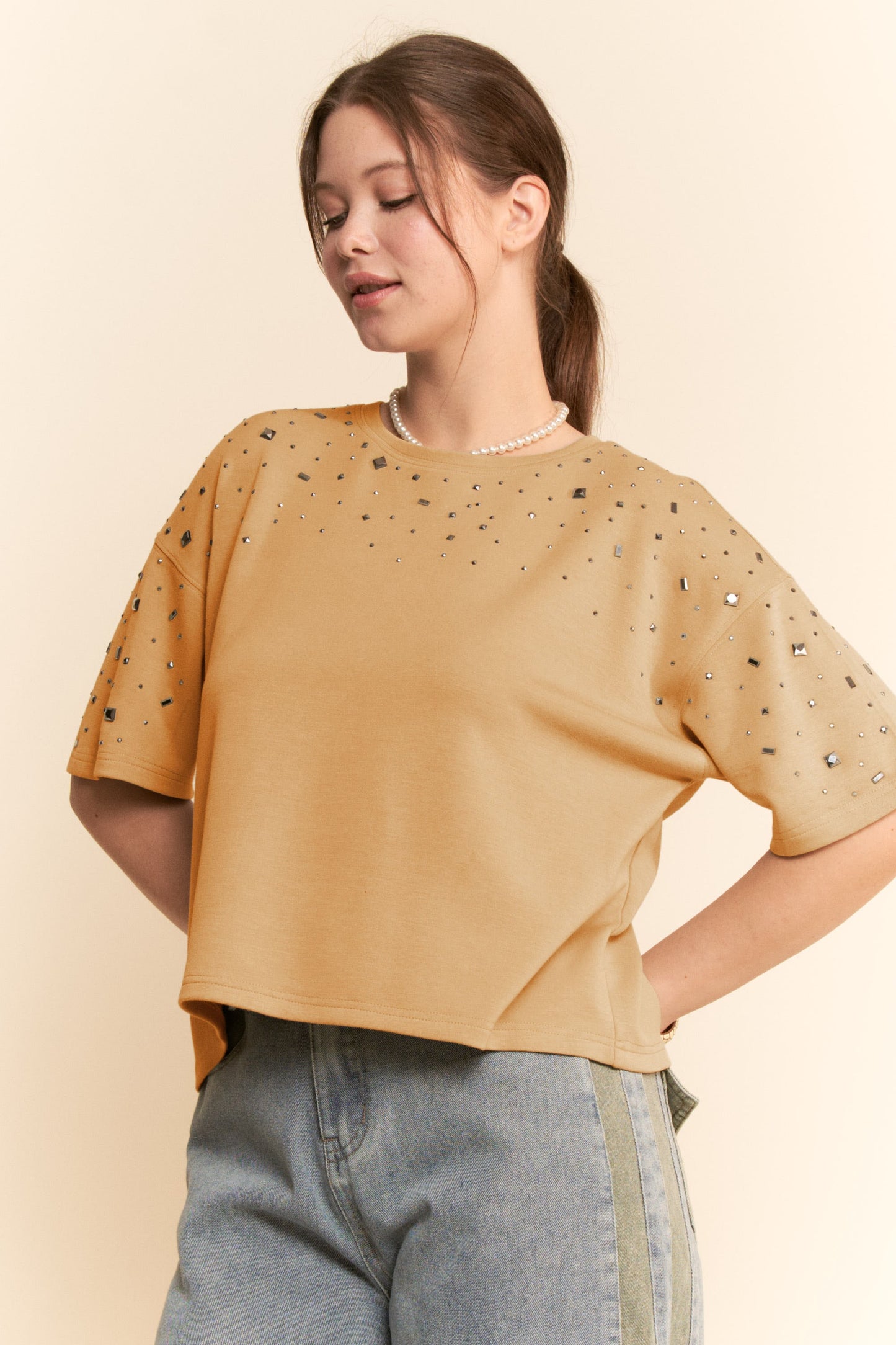 Starlight Mocha Beige Top