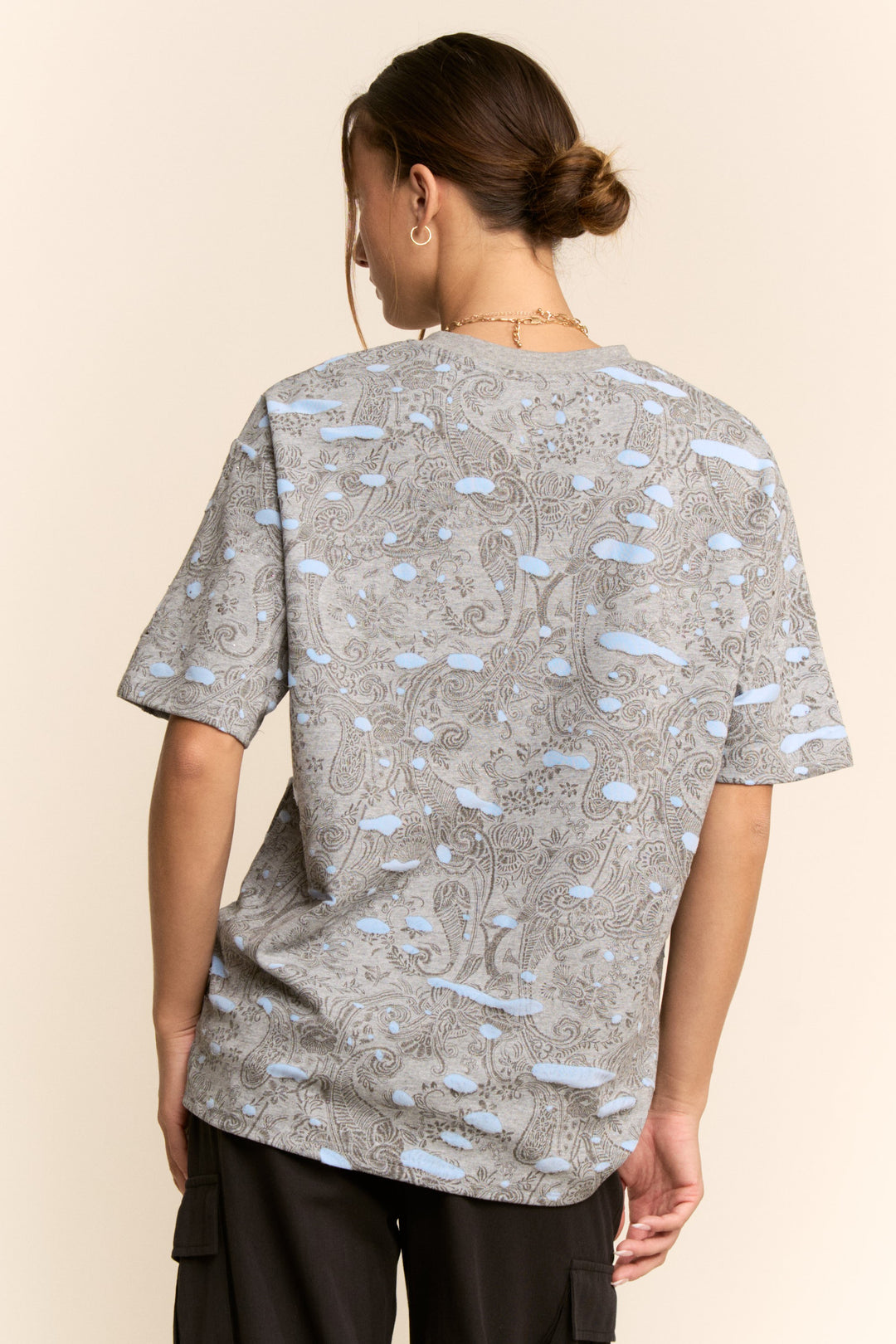 Distressed Paisley Tee