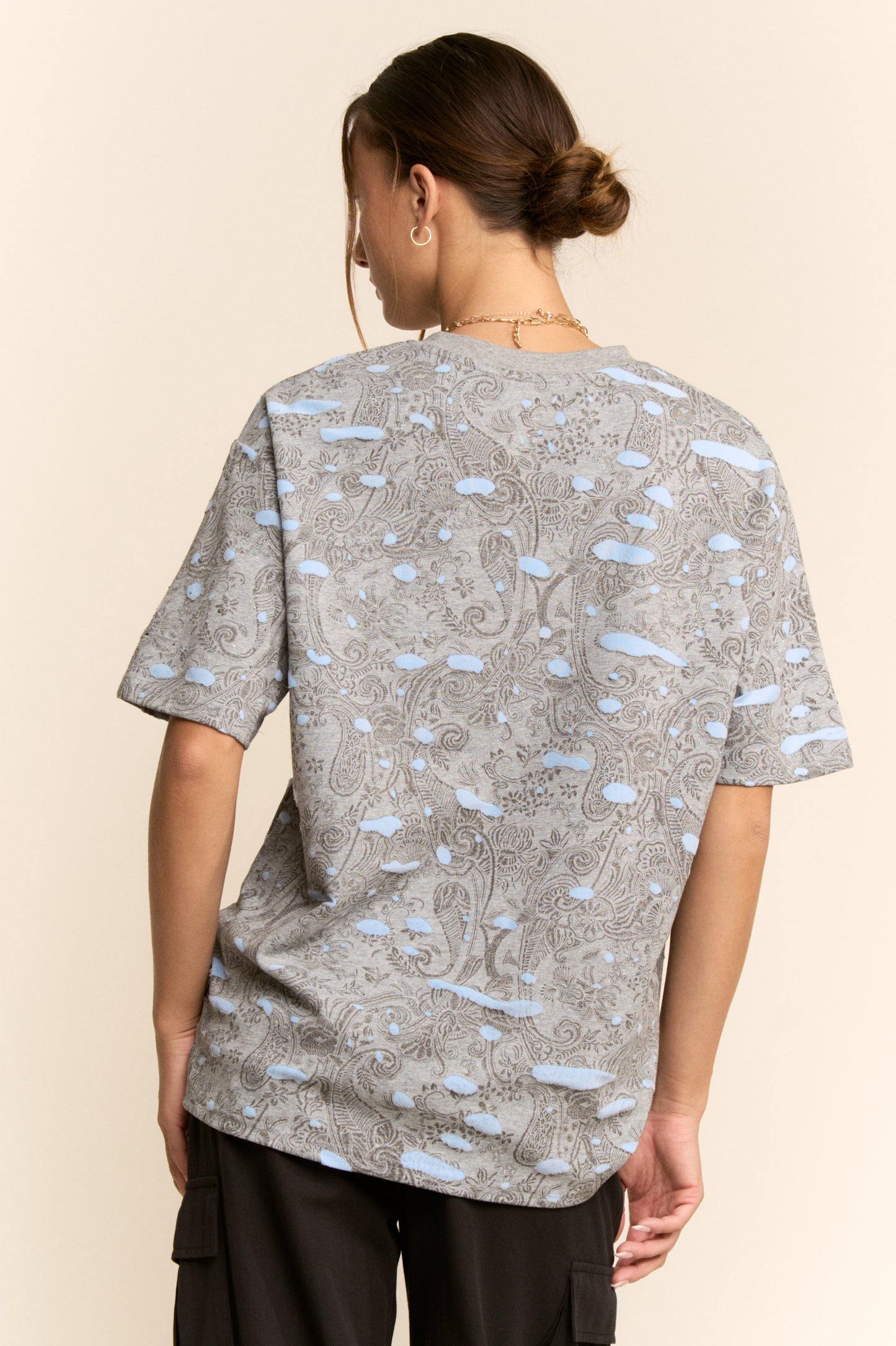 Distressed Paisley Tee