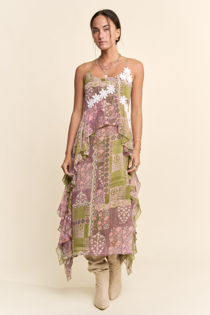 Botanical Breeze Flowy Dress