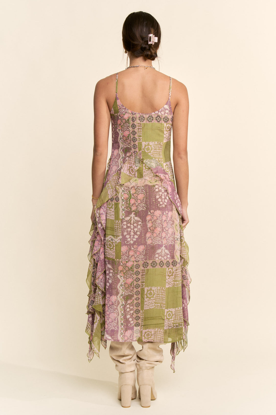 Botanical Breeze Flowy Dress