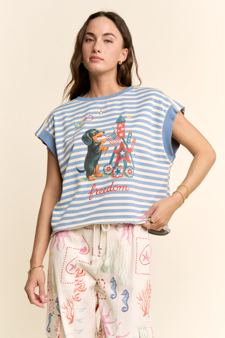 Starry Pup Freedom Tee