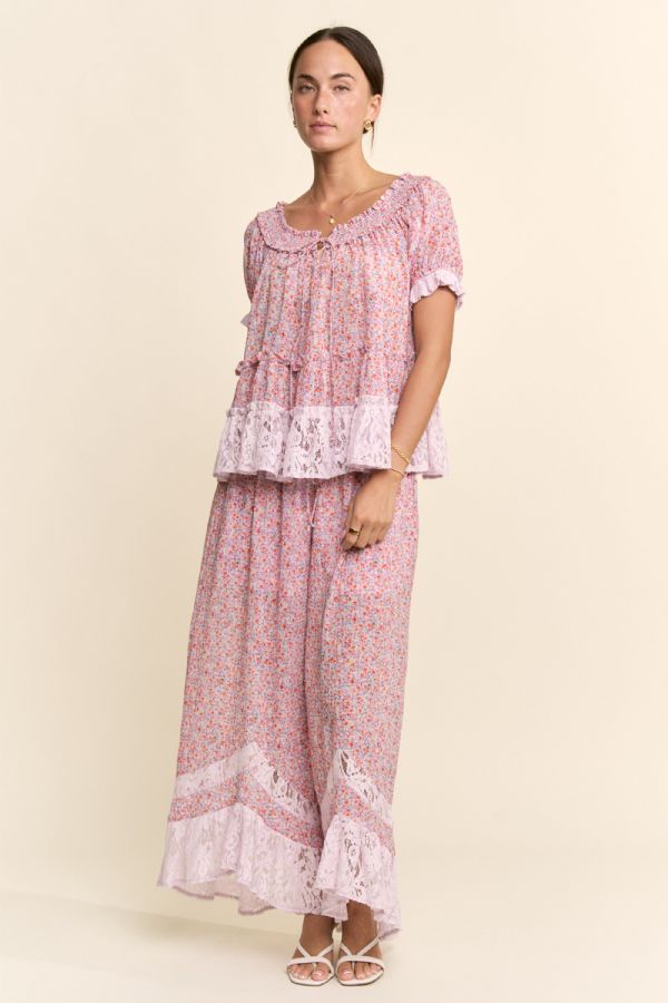 Lilac Luxe Lace Pants