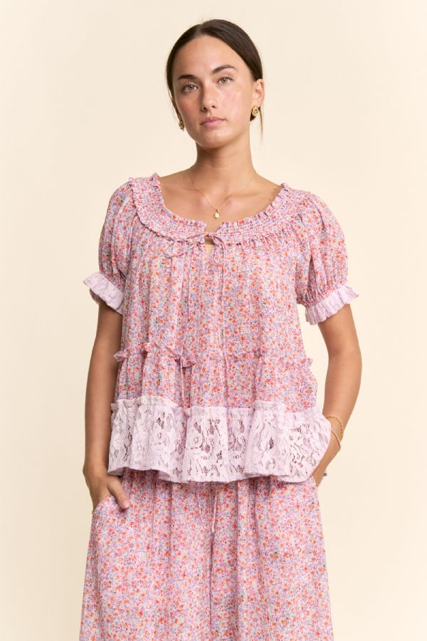Lilac Lux Lace Blouse