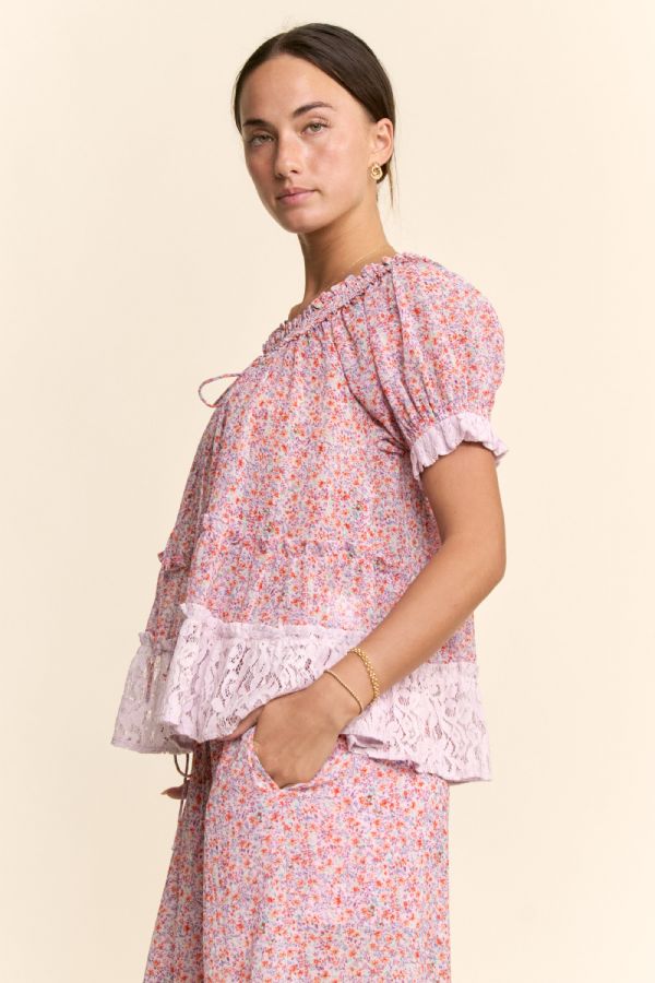 Lilac Lux Lace Blouse