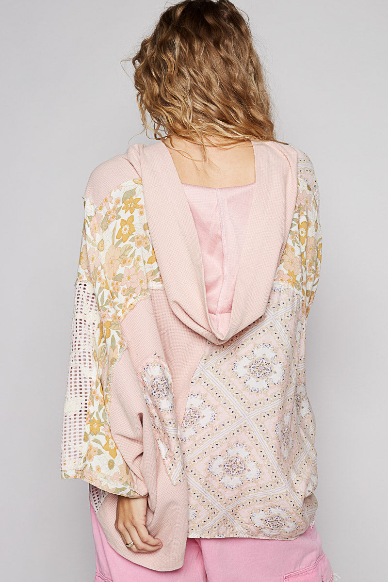 Blushing Breeze Pink Hooded Top