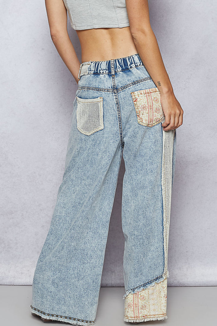 Floral Bliss Patch Pants