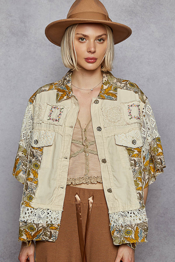 Botanical Breeze Cotton Shacket