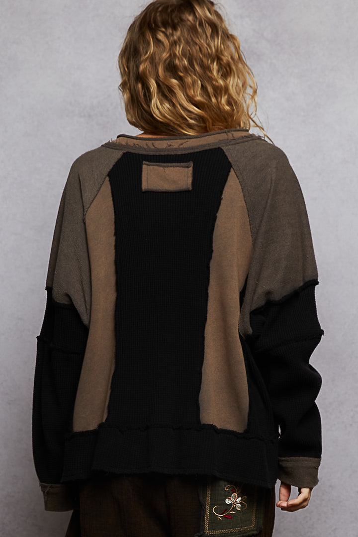 Trail Blazing Waffle Crop Casual