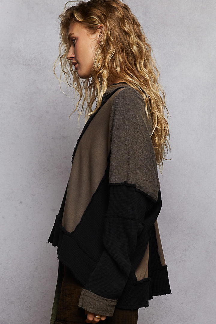 Trail Blazing Waffle Crop Casual