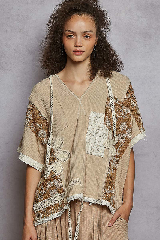 Cactus & Lace Casual Hoodie