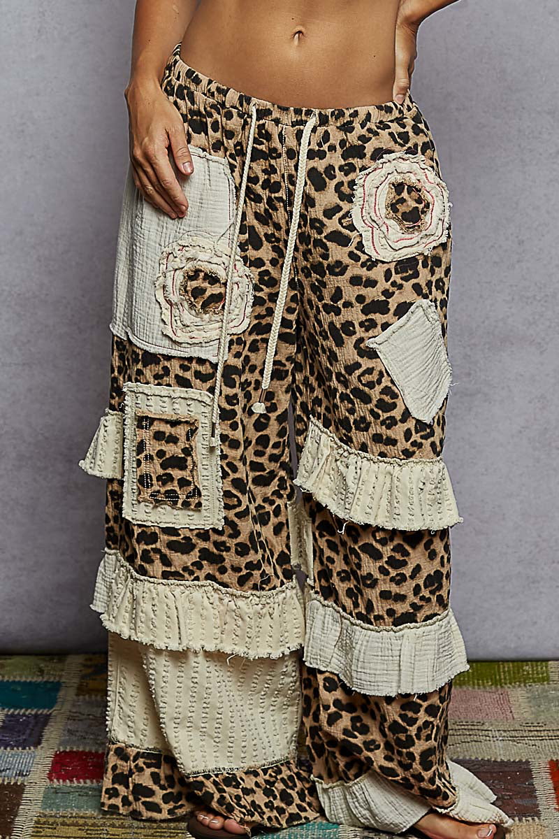 Petals And Prowl Ruffle Pants