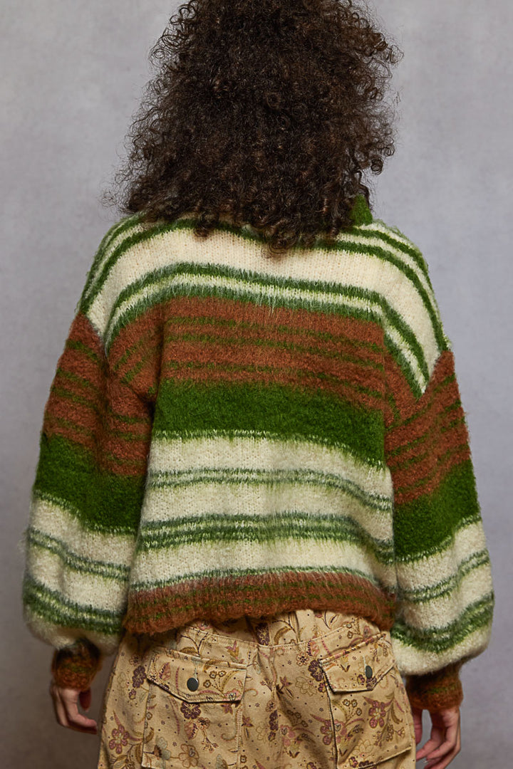 Chestnut &amp; Pine Striped Sweater