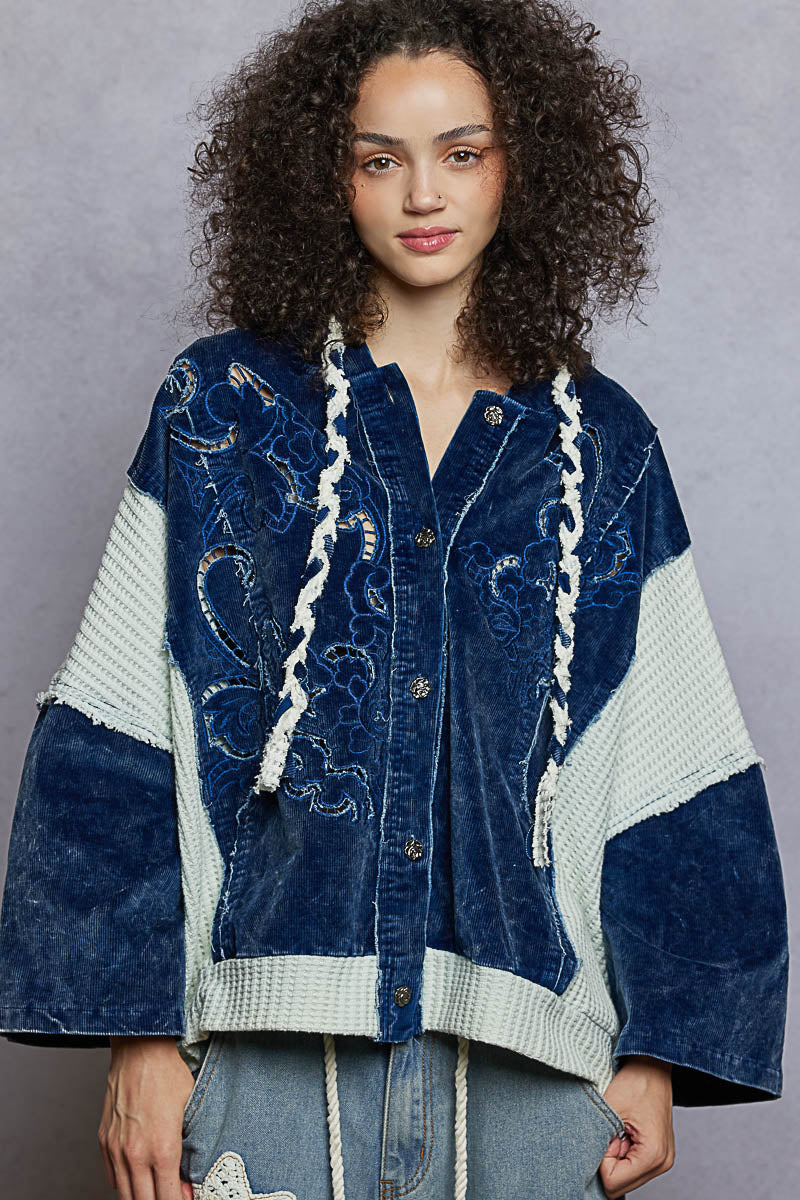 Bluebell Hooded Corduroy Jacket