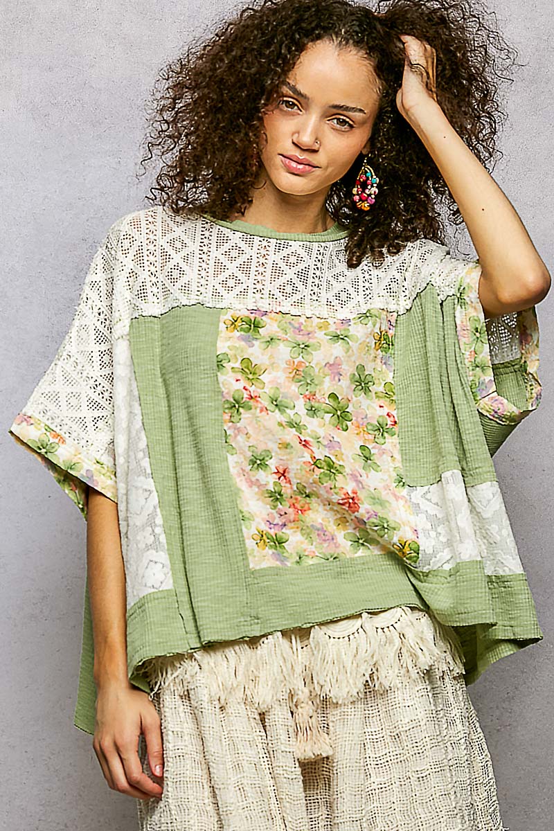 Petals And Lace Garden Top