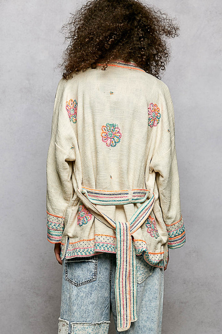 Neon Dream Cotton Kimono