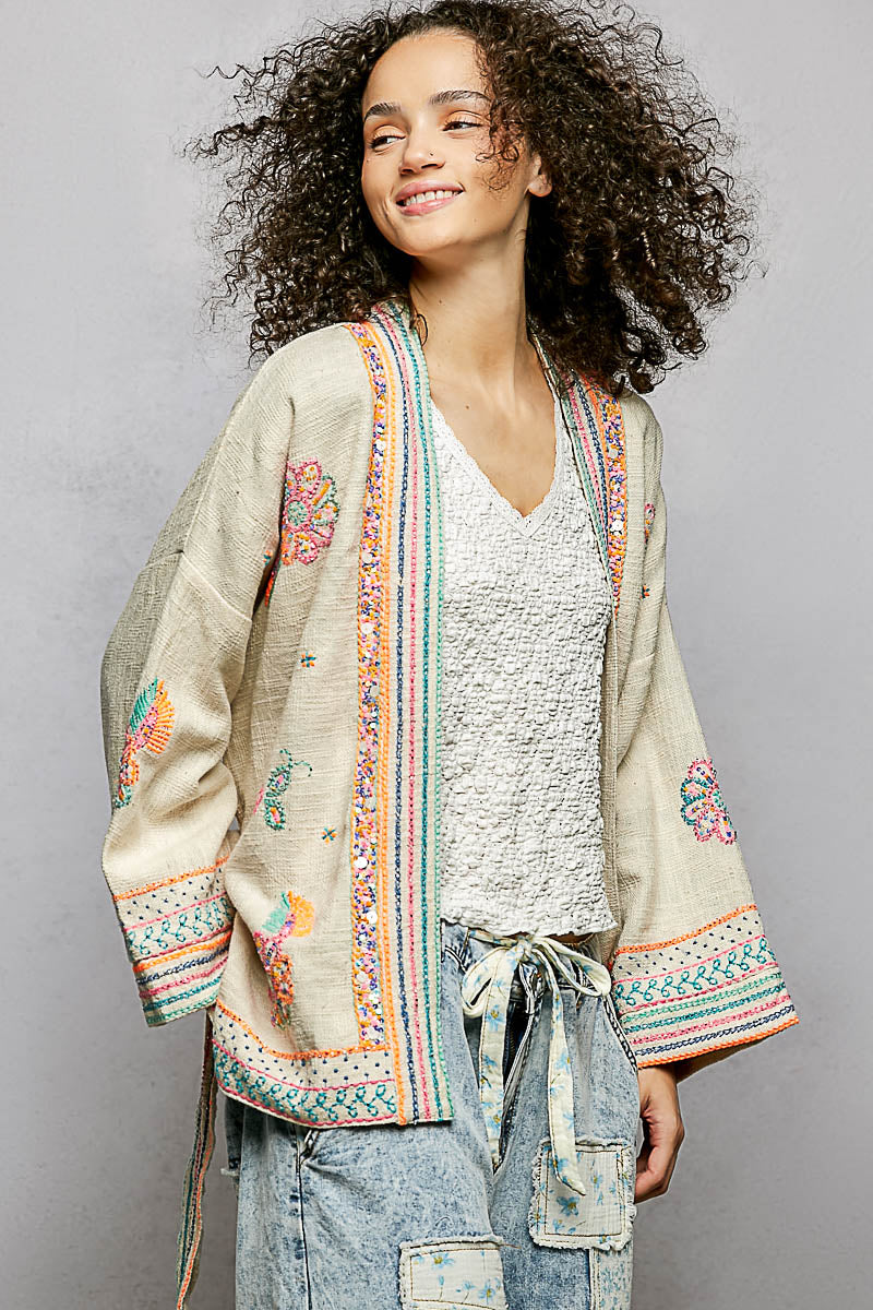 Neon Dream Cotton Kimono