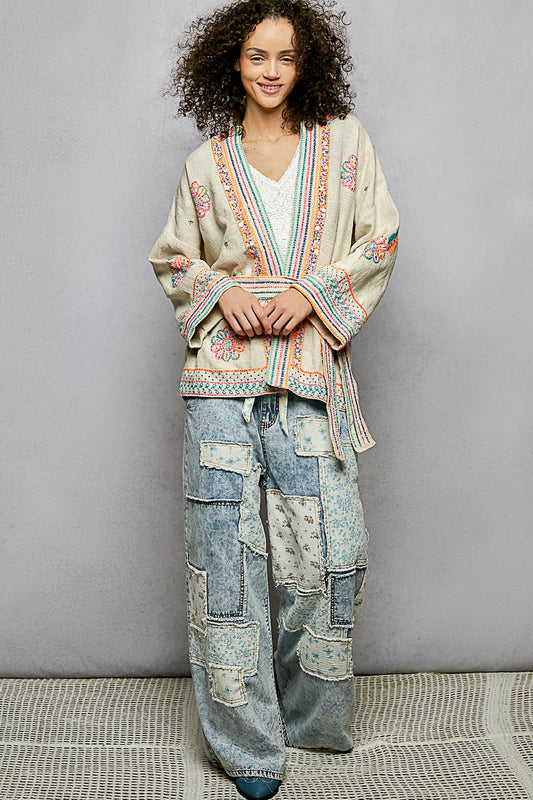 Neon Dream Cotton Kimono