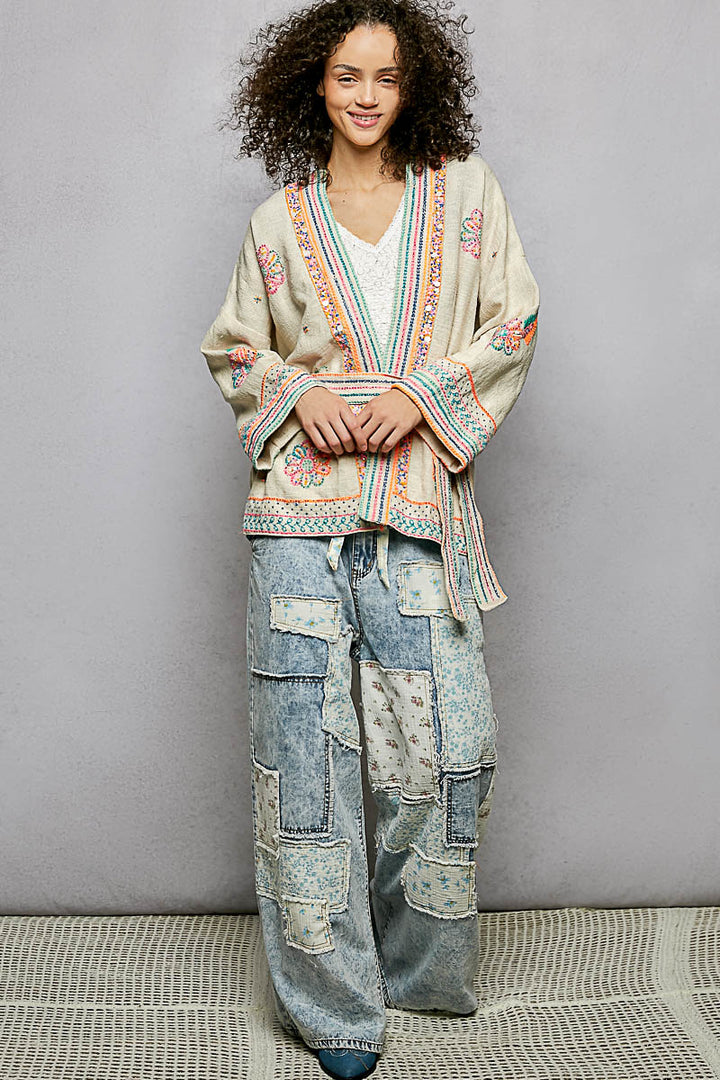 Neon Dream Cotton Kimono