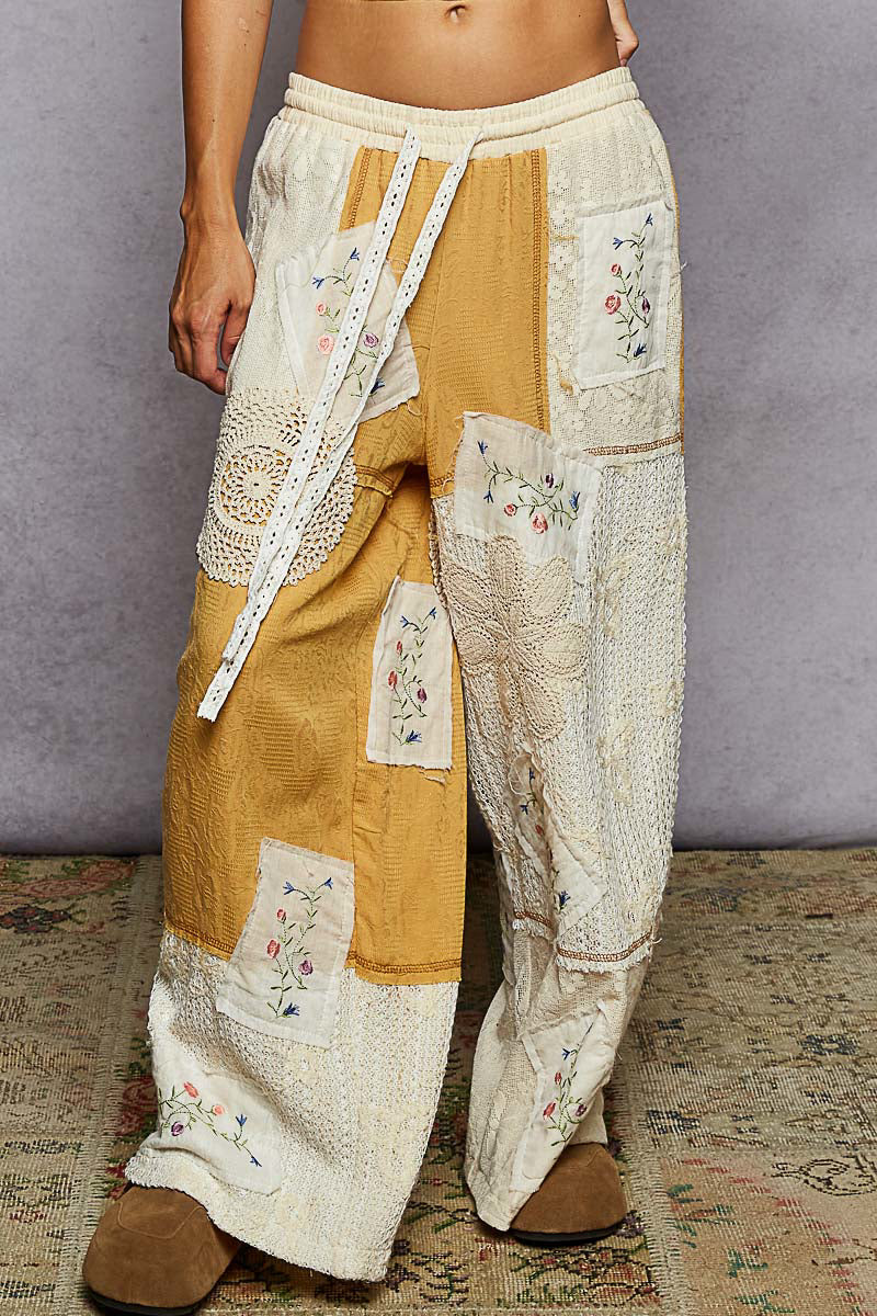 Honey Gold Cotton Pants