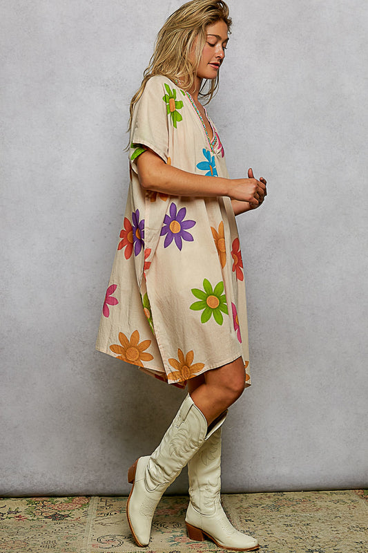 Kaleidoscope Cotton Poncho