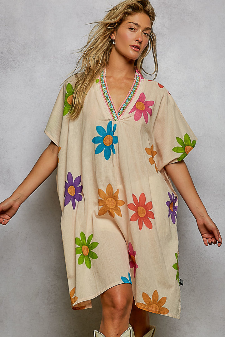 Kaleidoscope Cotton Poncho