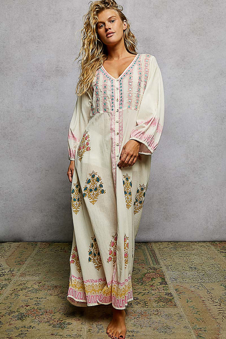 Garden Lily Breeze Maxi Dress