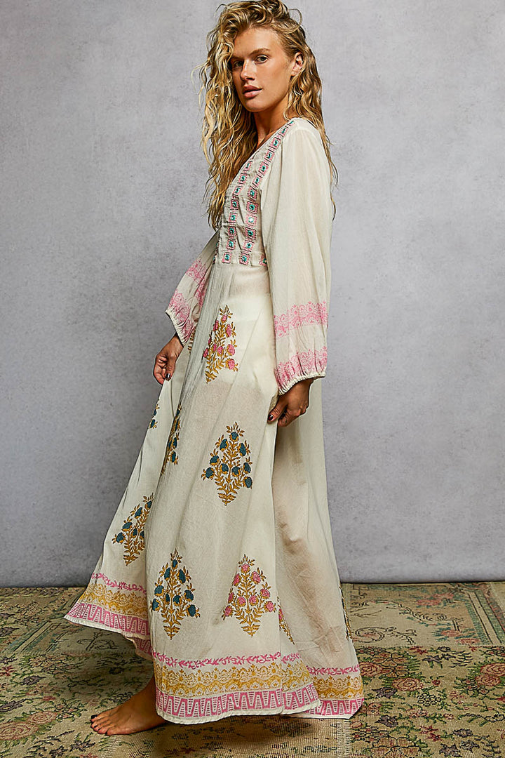 Garden Lily Breeze Maxi Dress