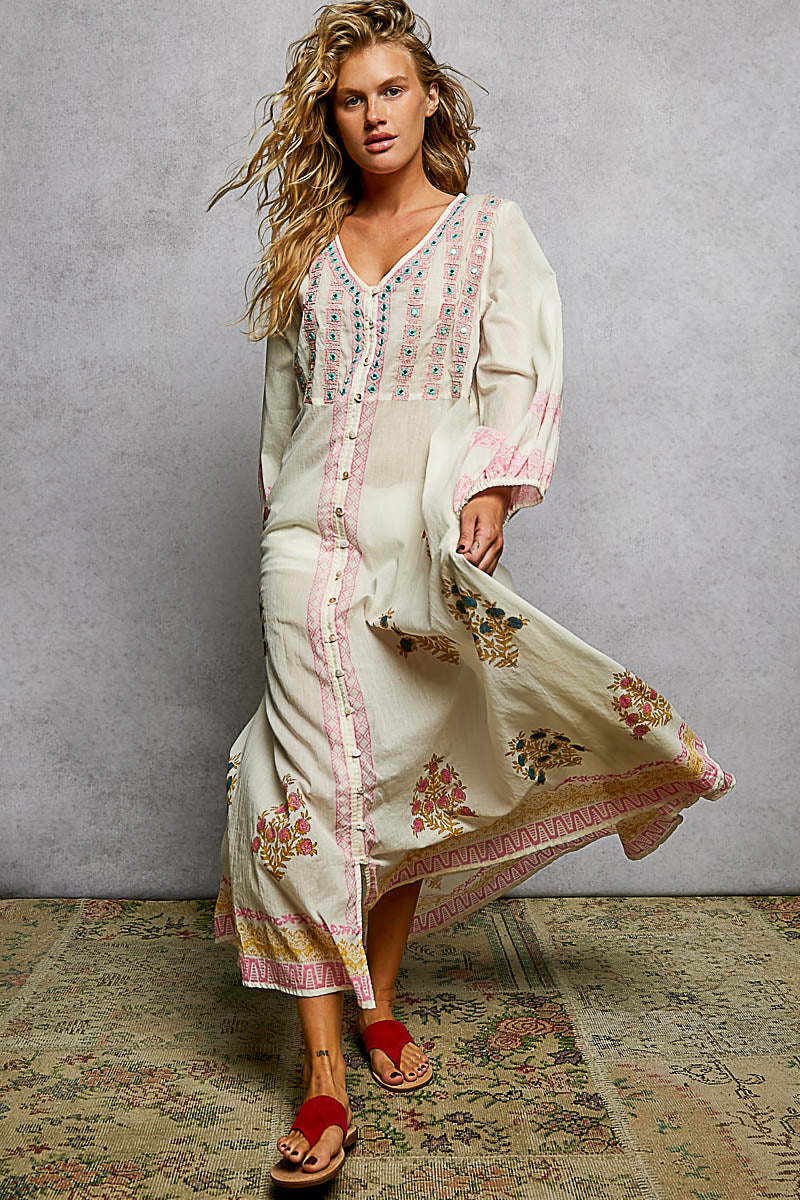 Garden Lily Breeze Maxi Dress