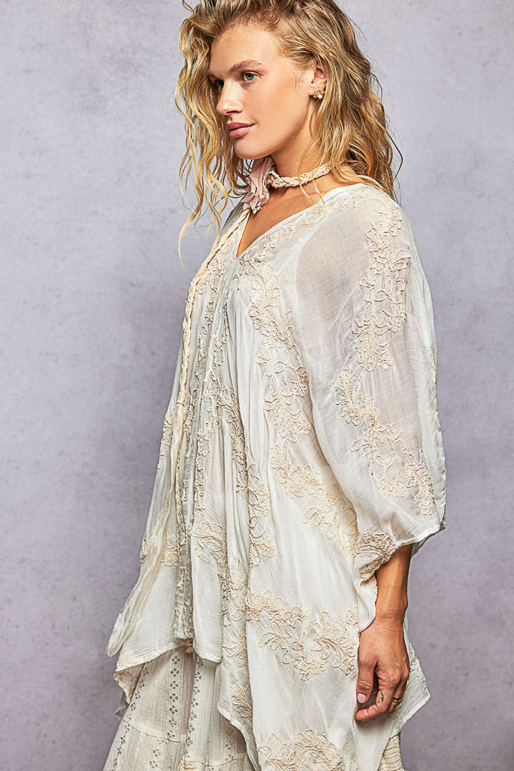 White Sands Oasis Poncho
