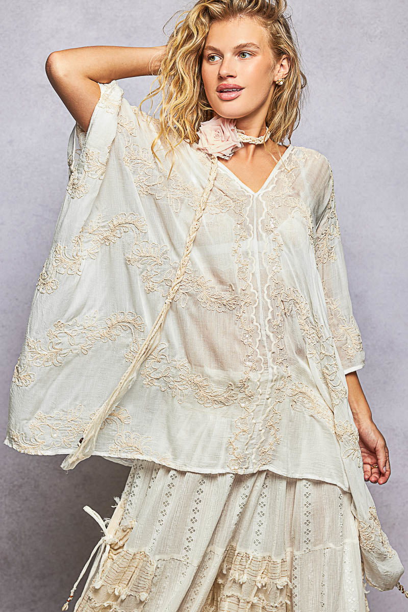 White Sands Oasis Poncho