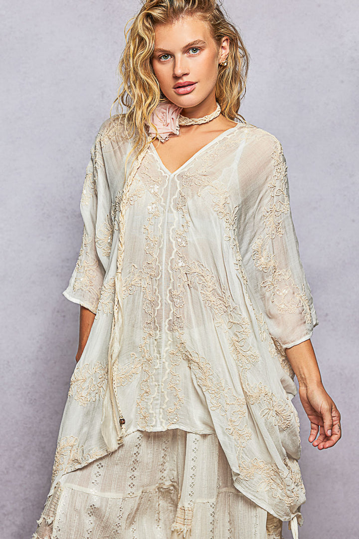 White Sands Oasis Poncho
