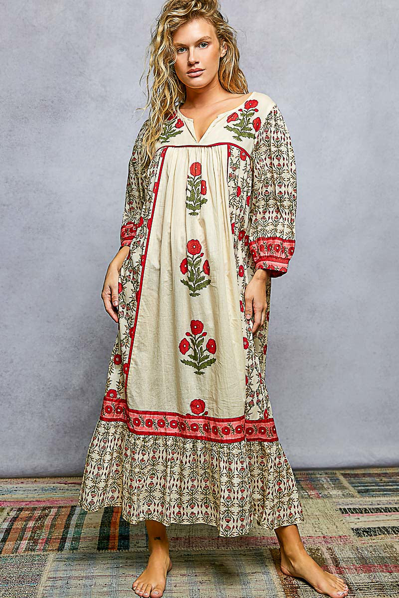 Zinnia Garden Maxi Dress