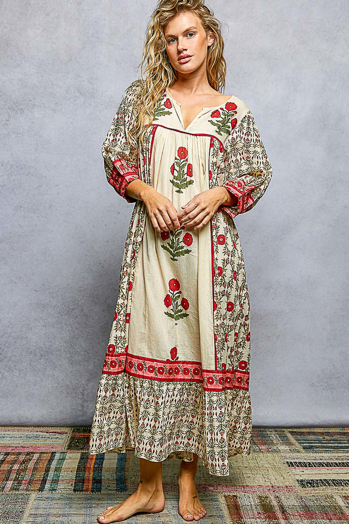 Zinnia Garden Maxi Dress
