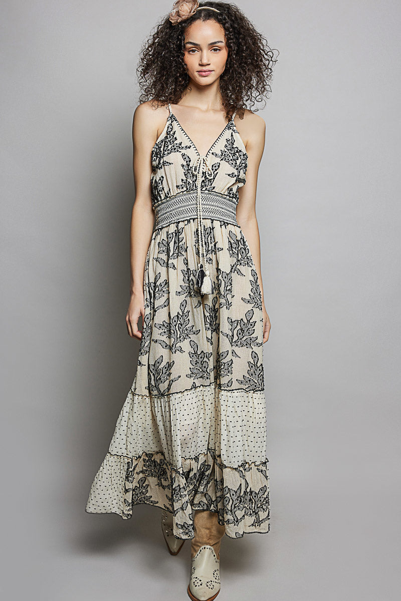Dunes &amp; Diamonds Woven Cotton Dress