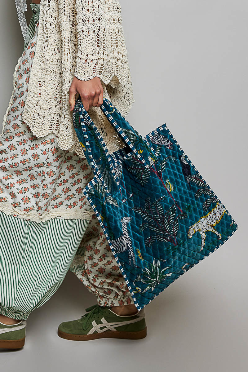 Tropical Teal Tote Bag
