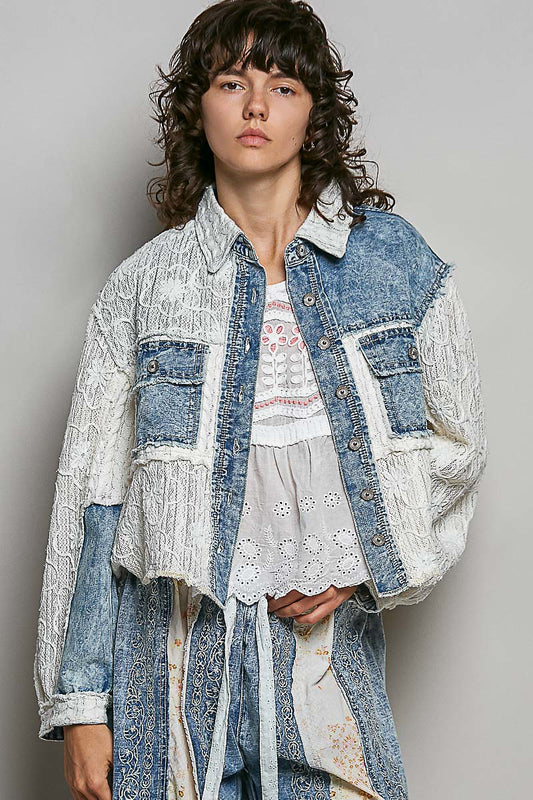 Daisy Patch Denim Jacket