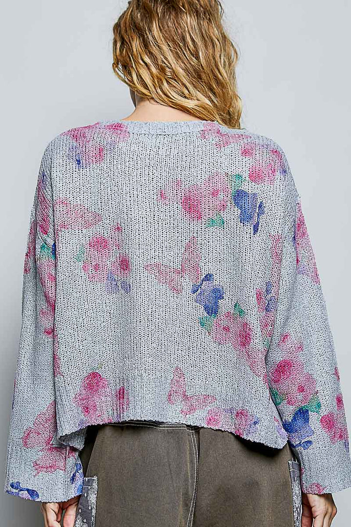 Flutter And Flourish Gray Top