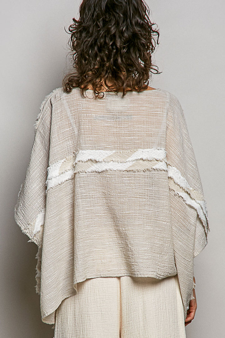 Sahara Breeze Poncho Blouse
