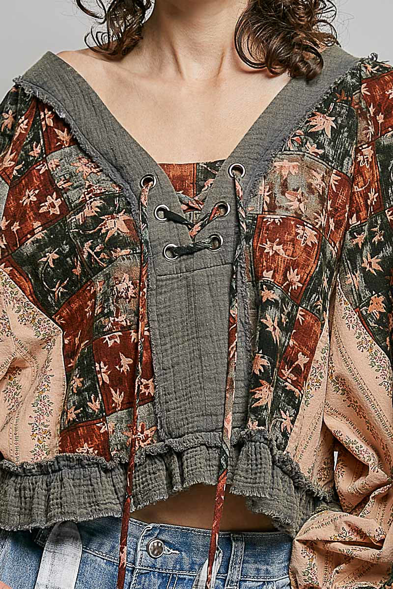 Sierra Cotton Crop Blouse