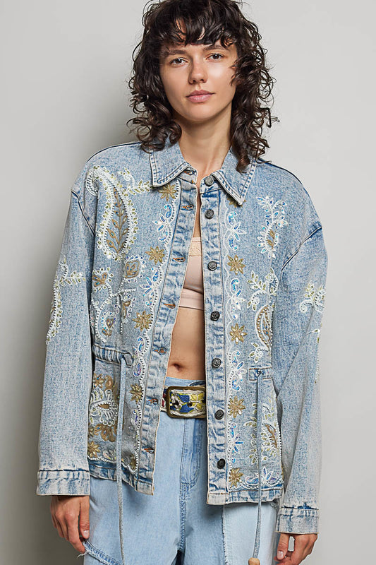 Stardust Pearl Jean Jacket