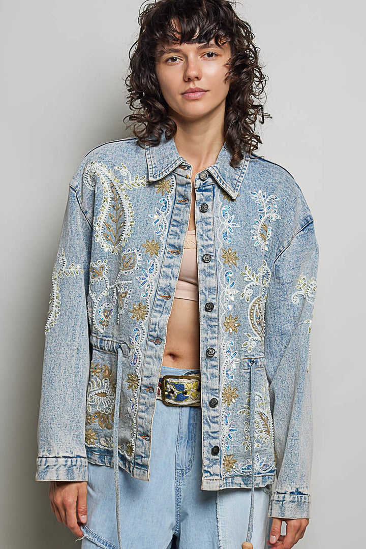Stardust Pearl Jean Jacket