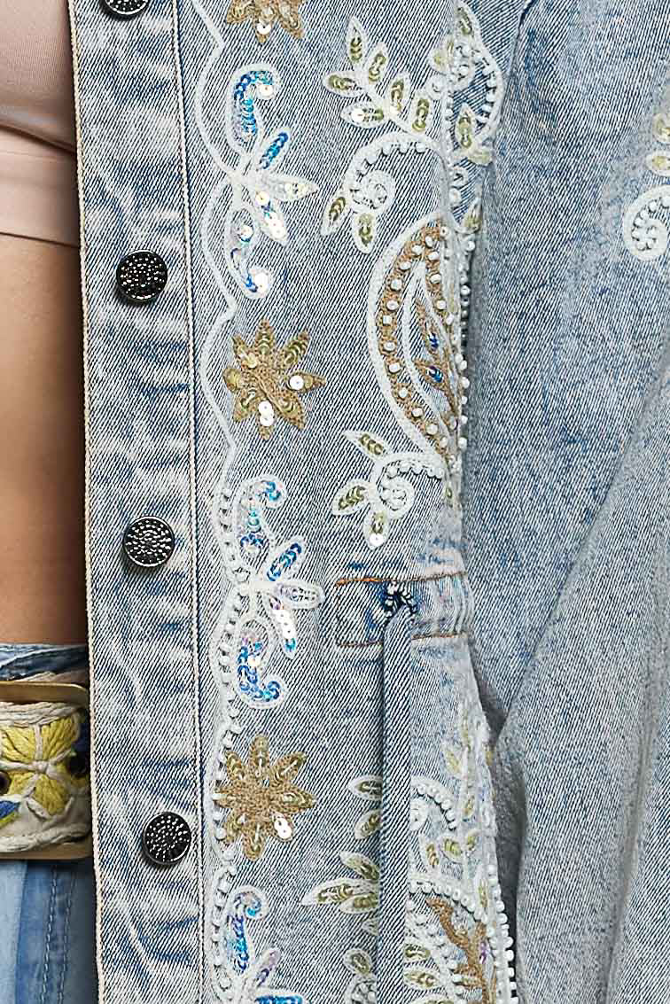 Stardust Pearl Jean Jacket