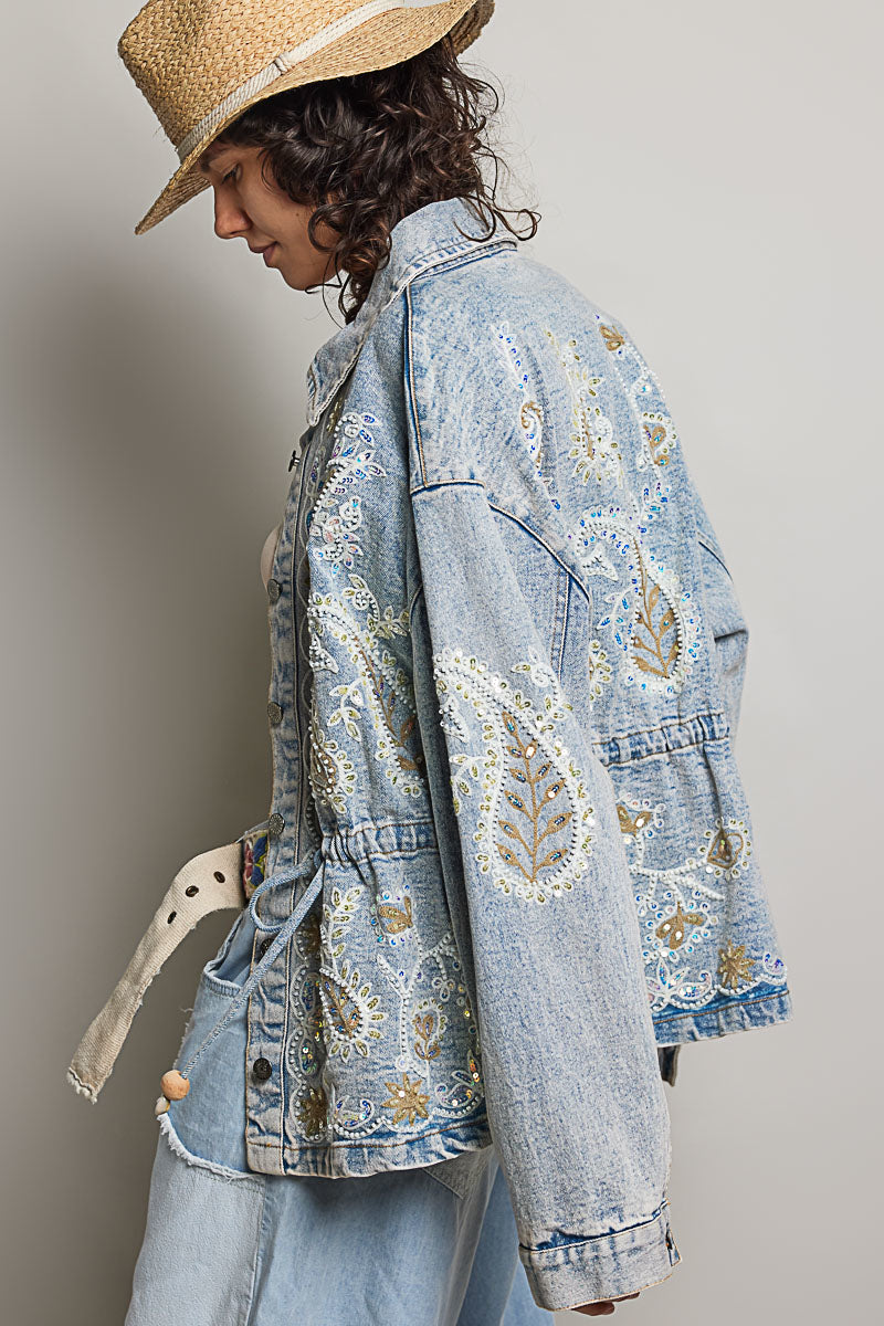 Stardust Pearl Jean Jacket