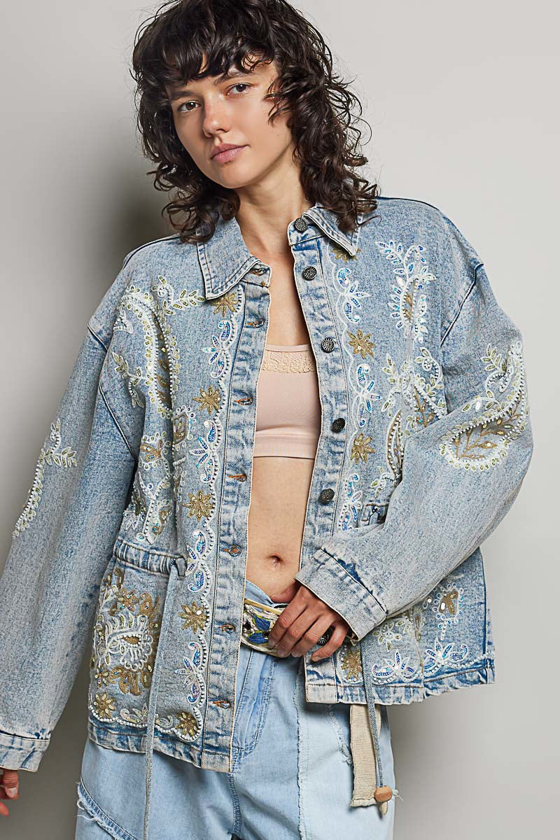 Stardust Pearl Jean Jacket