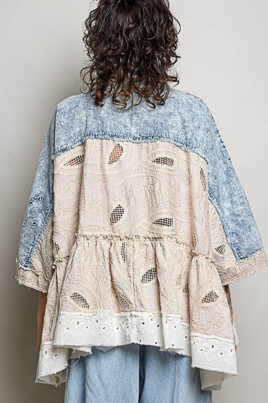 Vintage Charm Eyelet Blouse