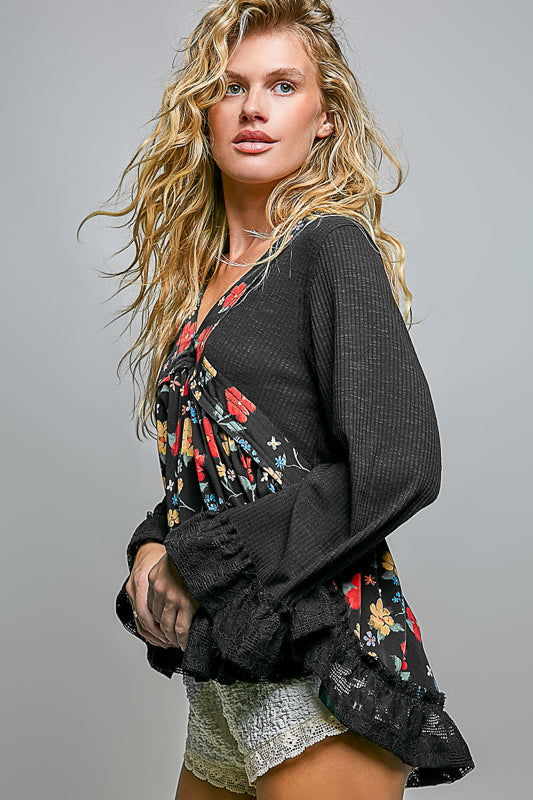Scarlet Bloom Blouse