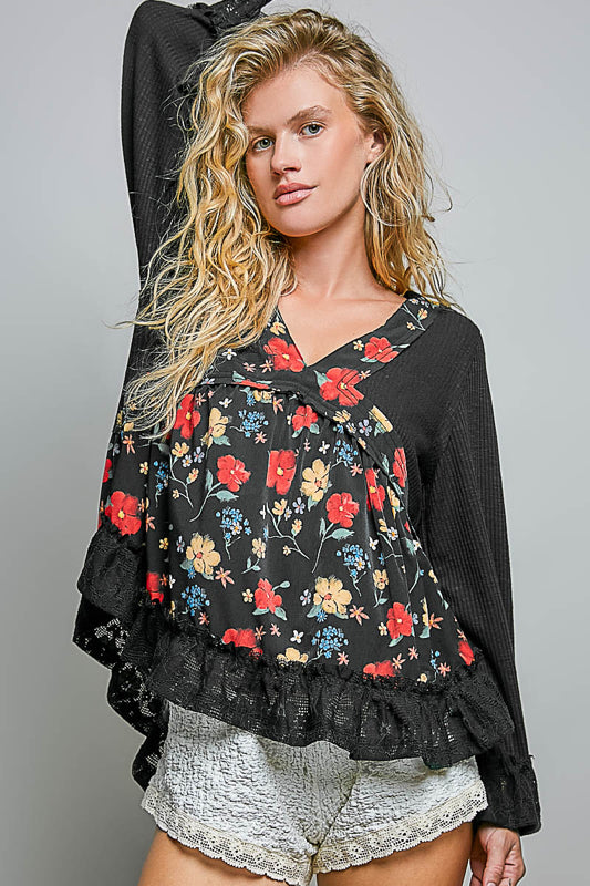 Scarlet Bloom Blouse