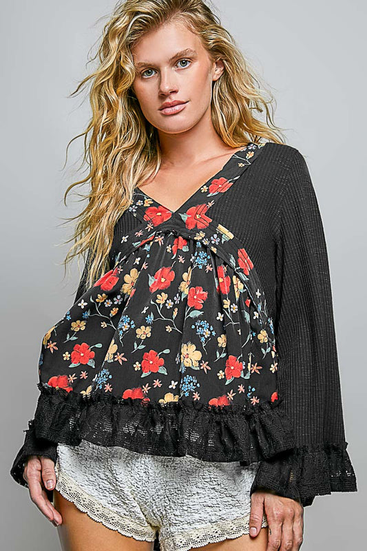 Scarlet Bloom Blouse