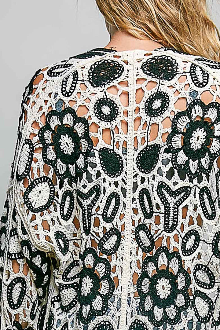 Onyx Edge Crochet Duster